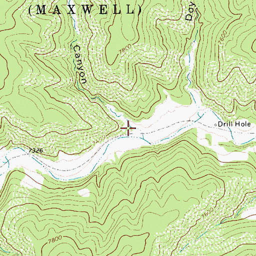 Topographic Map of Dargot Canyon, NM