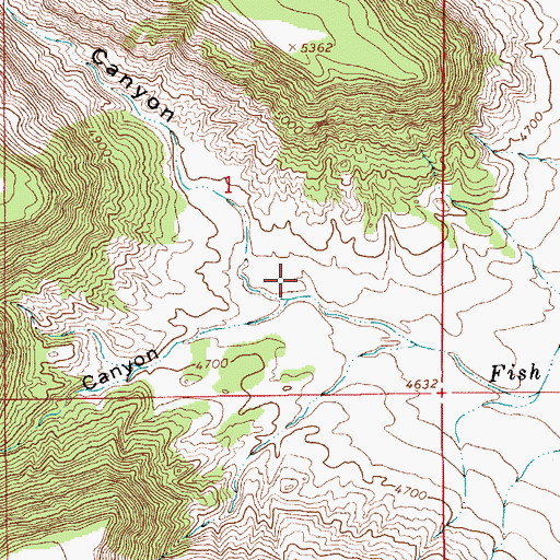 Topographic Map of Darnell Canyon, NM