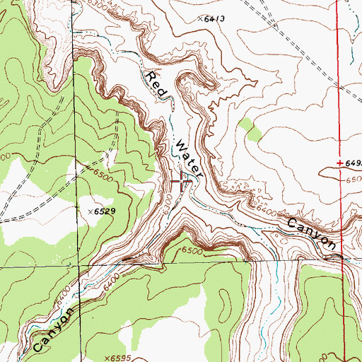 Topographic Map of Deadman Canyon, NM