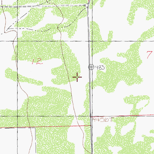 Topographic Map of Deatons Ranch, NM