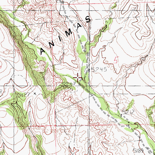 Topographic Map of Deer Creek, NM