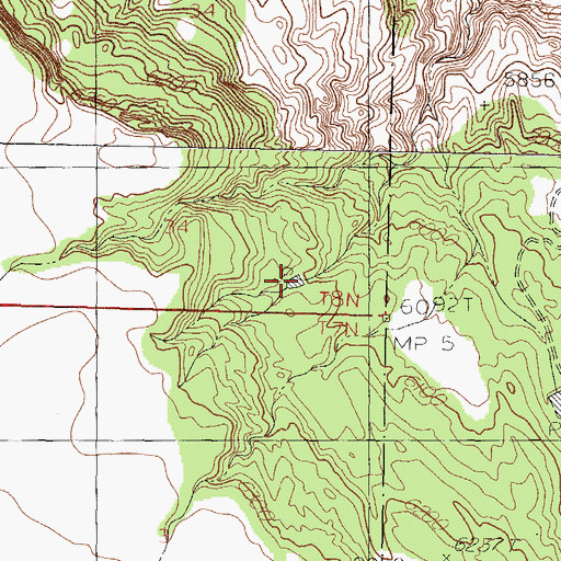 Topographic Map of Denison Tank, NM