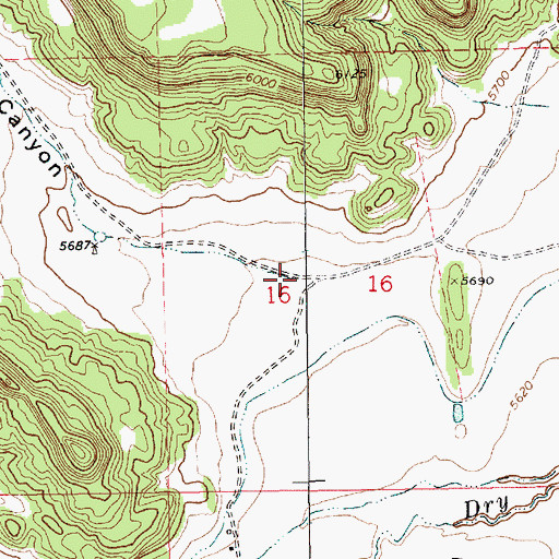 Topographic Map of Devoys Canyon, NM
