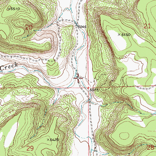 Topographic Map of Dickey Canyon, NM