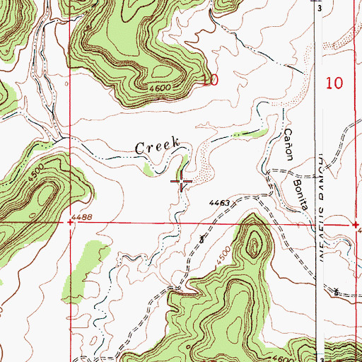 Topographic Map of Difrises Arroyo, NM