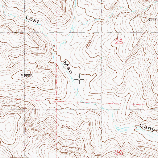 Topographic Map of Doctors Well, NM