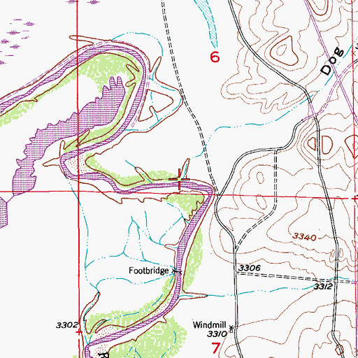 Topographic Map of Dog Canyon Draw, NM
