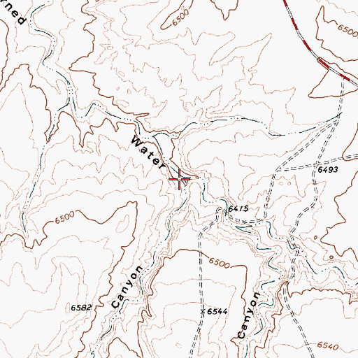 Topographic Map of Dog Spring Canyon, NM