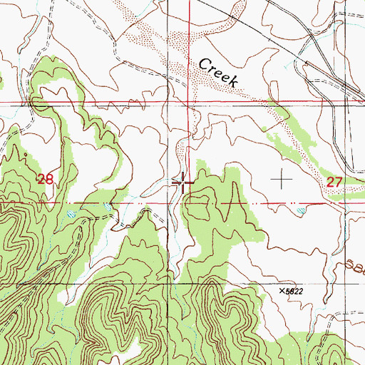 Topographic Map of Dolores Gulch, NM