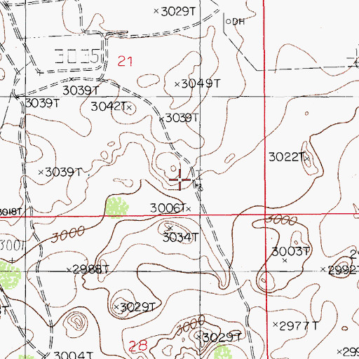 Topographic Map of Donaldson Well, NM