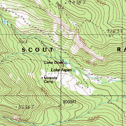 Topographic Map of Lake Doris, NM