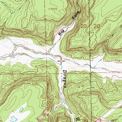 Topographic Map of Dragon Wash, NM