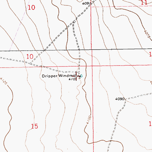 Topographic Map of Dripper Windmill, NM