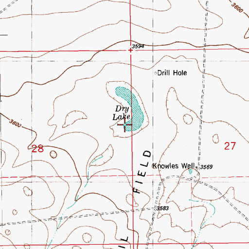 Topographic Map of Dry Lake, NM