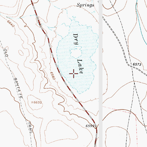 Topographic Map of Dry Lake, NM
