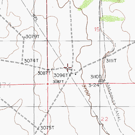 Topographic Map of Dublin Ranch, NM
