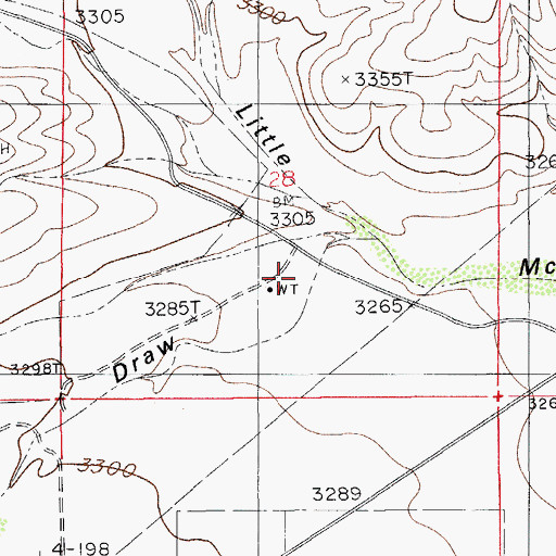 Topographic Map of Dublin Well, NM