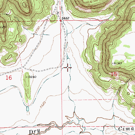 Topographic Map of Duncan Canyon, NM