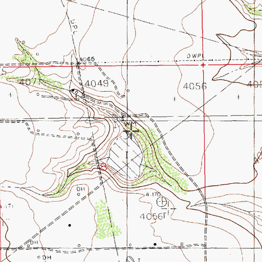 Topographic Map of Duncan Windmill, NM