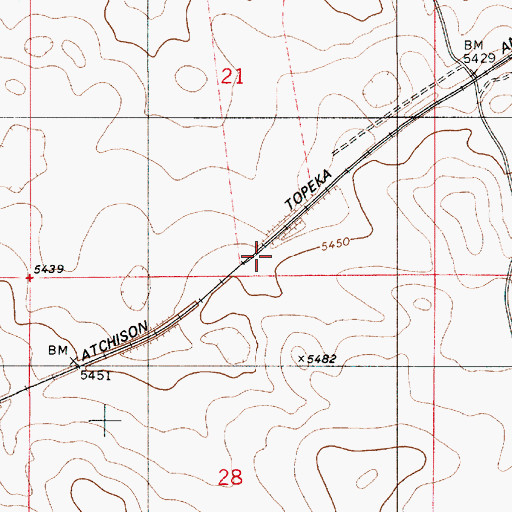 Topographic Map of Duoro Siding, NM