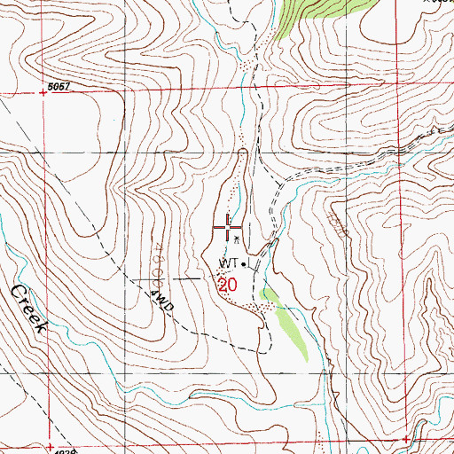 Topographic Map of Dutch John Windmill, NM