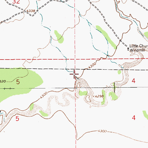Topographic Map of Duwess Canyon, NM