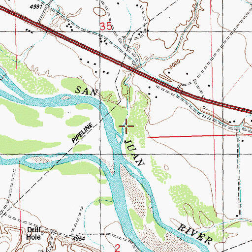 Topographic Map of Eagle Nest Arroyo, NM