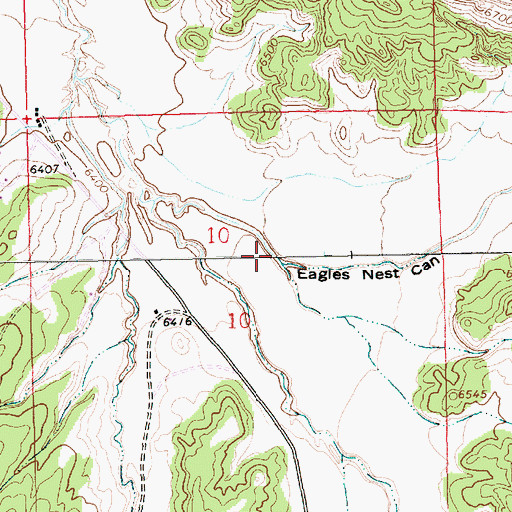 Topographic Map of Eagles Nest Canyon, NM