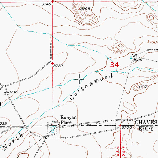 Topographic Map of Earl Draw, NM