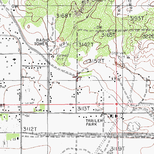 Topographic Map of East Canal, NM