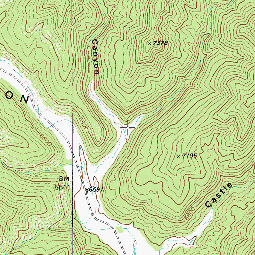 Topographic Map of East Canyon, NM