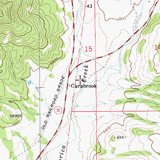 Topographic Map of East Fork Chicorica Creek, NM
