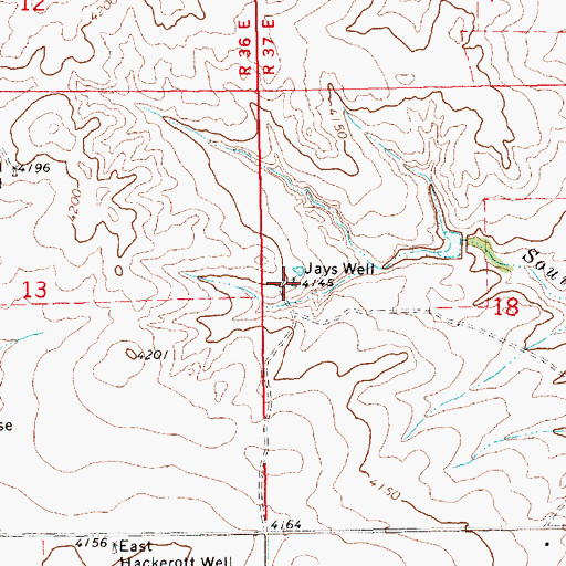 Topographic Map of East Hackerott Well, NM