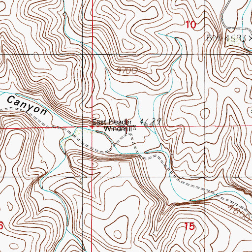 Topographic Map of East Header Windmill, NM