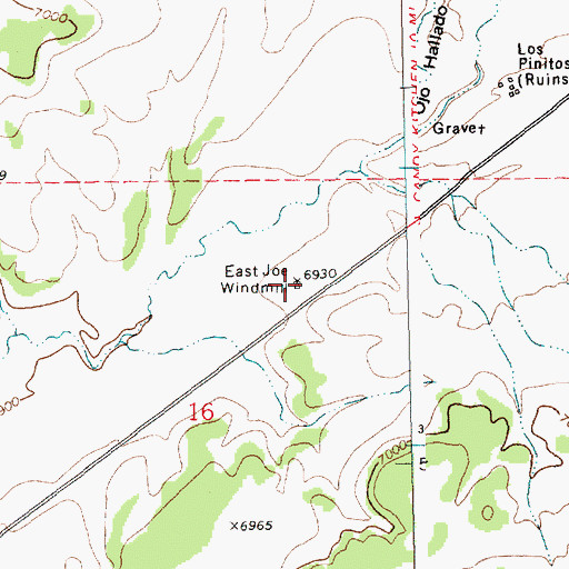 Topographic Map of East Joe Windmill, NM