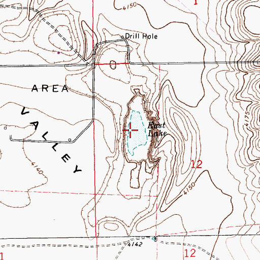 Topographic Map of East Lake, NM