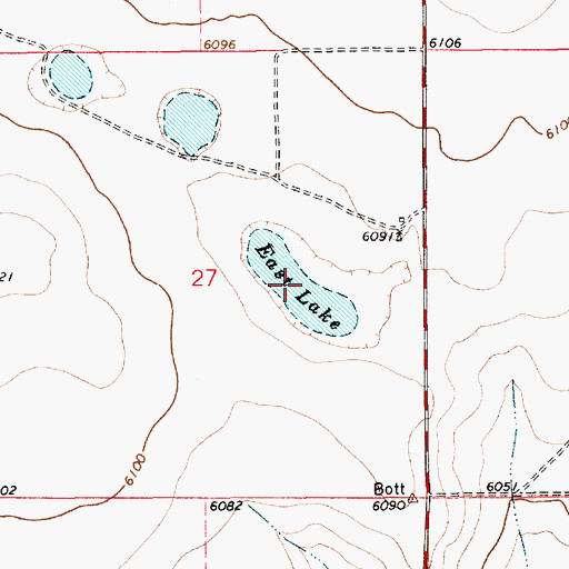 Topographic Map of East Lake, NM