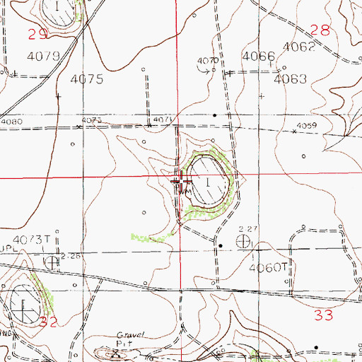 Topographic Map of East Mytle Windmill, NM