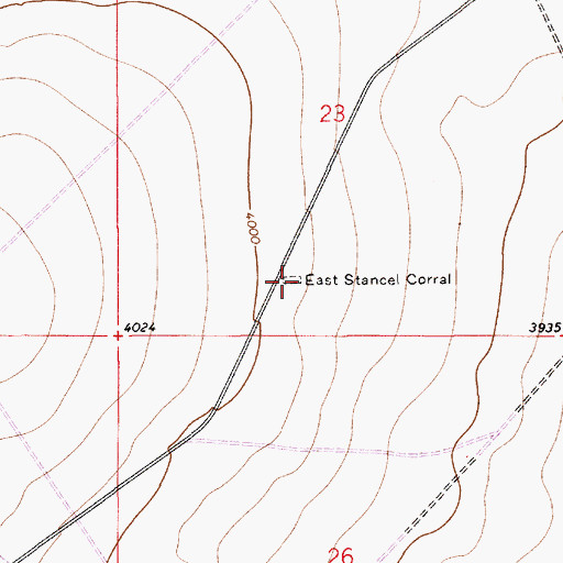 Topographic Map of East Stancel Corral, NM