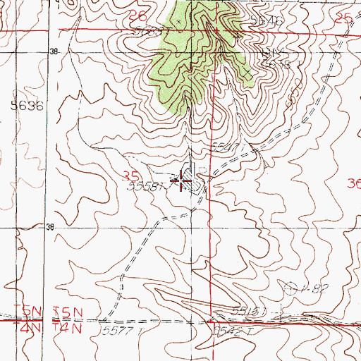 Topographic Map of East Tank, NM