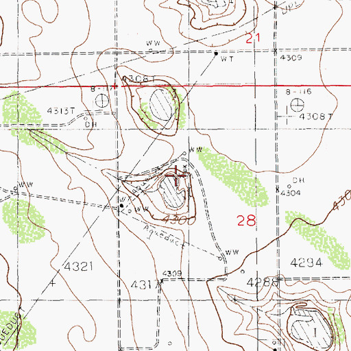 Topographic Map of East Windmill, NM