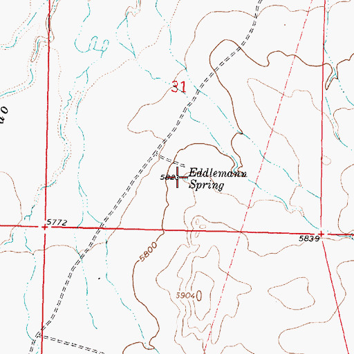Topographic Map of Eddlwmann Spring, NM