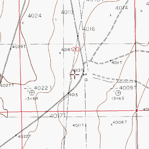 Topographic Map of Edson Ranch, NM