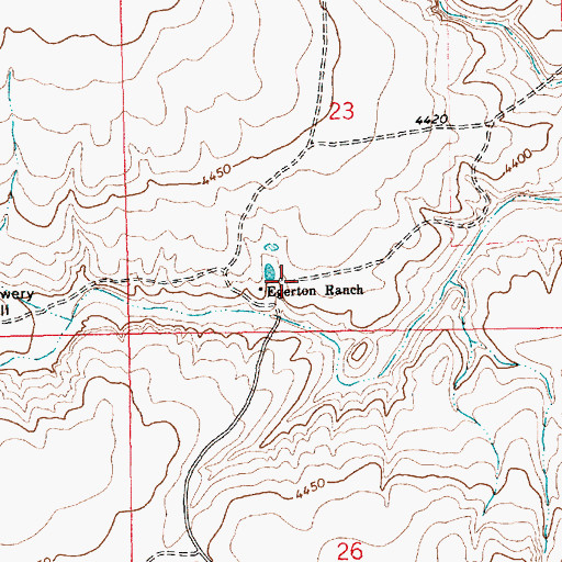 Topographic Map of Egerton Ranch, NM