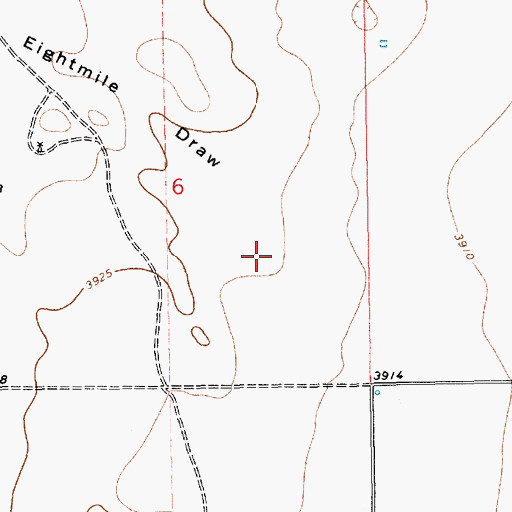 Topographic Map of Eightmile Draw, NM