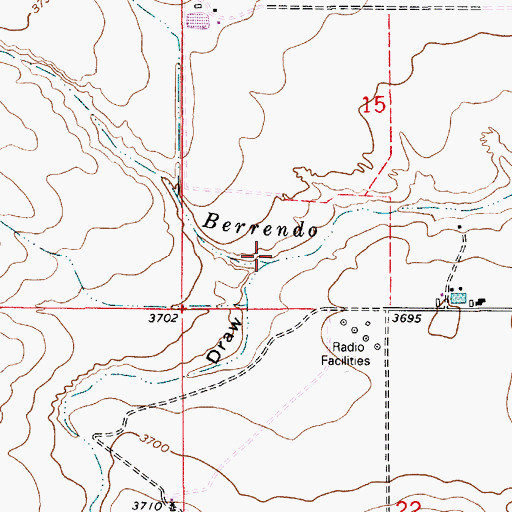 Topographic Map of Eightmile Draw, NM