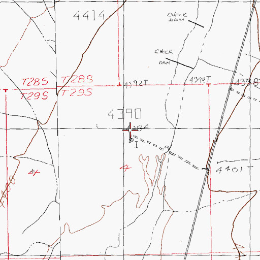 Topographic Map of Eightmile Wells, NM