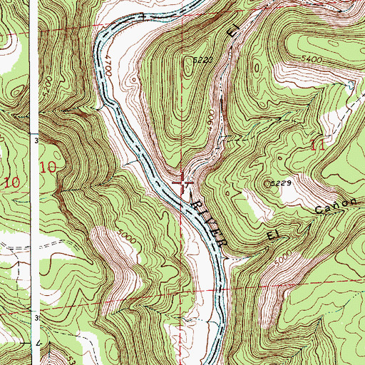 Topographic Map of El Caon Cuate, NM