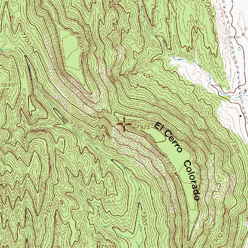 Topographic Map of El Cerro Colorado, NM