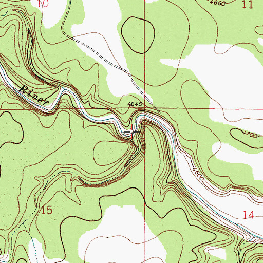 Topographic Map of El Poso Creek, NM